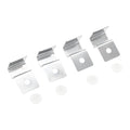 4 Pcs Aquarium Lid Clips, 10mm Aquarium Cover Support Clamps, Aquarium Cover Holder Lid, Stainless Steel Aquarium Tank Cover Clamps Set, Silver Tone