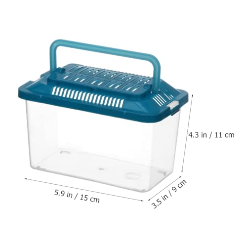 Plastic Turtle Fish Tank Handheld Aquarium Reptisoil Reptile Storage Nest Plastic Fish Bowls Bearded Dragon Habitat Glass Containers Lizards Reptile Feeding Tank Animal Turtle Tank