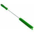Vikan 1 in W Tube and Valve Brush, Medium, 14 in L Handle, 5 57/64 in L Brush, Green 53762-1 Each - color: Green, size: 5376