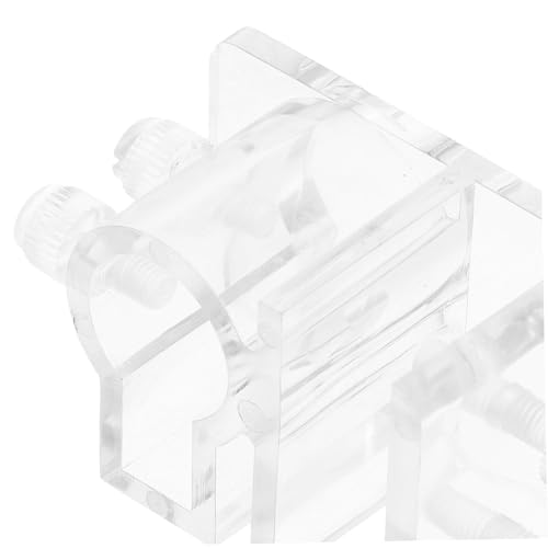 Milisten Adjustable Acrylic Aquarium Hose Holder Removable Water Tube Clamp for Fish Tank Tools Quick Installation Minimalist Design Versatile Dosing Pump Accessory