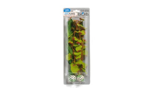 biOrb Medium Green Silk Plant Set, Colorful and Durable Aquarium Decorations - color: Green/Green, size: Medium