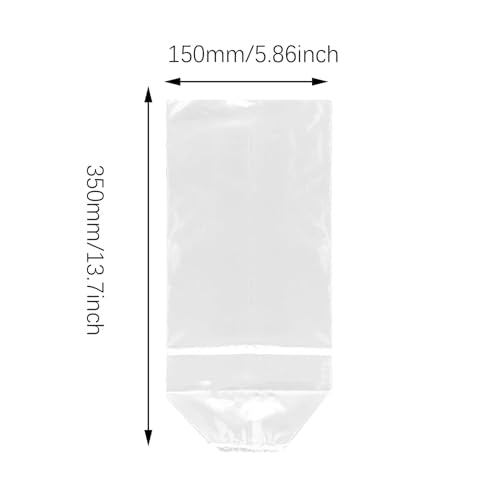 50PCS Aquariums Live Fish Bag 350mm Leak Proof Transparent Plastic Transport Bag Packaging and Distribution Supplies