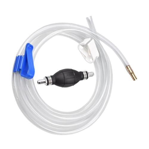 Manual Water Suction Hose and Car Guide Oil Tube Siphon Pump Set for Fish Tank and Automotive Fluid Transfer