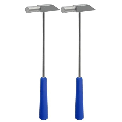 Small Craft Hammer for Home Project, Anti Slip Lightweight Hammer Tool for Small Projects, Jewelry, Watch Band, Leather, Tuning Kalimba, 2 Pcs - color: 8" Lightweight Hammer, 2pcs