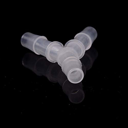 Plastic Barb Equal Y Tee 1/2" hose ID Polypropylene pipe connectors Plastic Joint Splicer Mender Adapter Union Boat Water Air Aquarium O2 Fuel (pack of 5) - size: 1/2 Inch, style: Pack of 5