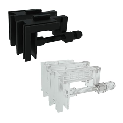NUOBESTY 2pcs Acrylic Fish Tank Hose Holder Clip Water Filter Mounting Bracket Lightweight Multi-function Clips for Aquarium Inlet Outlet