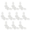 PATIKIL 3/16" Plastic Hose Barb 90 Degree Elbow, 10 Pack L-Barb Fittings 2 Way Equal Barbed Joint Connector Splicer Mender Hose Adapter Union Adapter for Aquarium Fuel Gas Liquid Air - size: 3/16"
