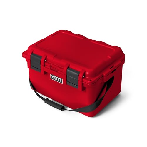 YETI LoadOut GoBox Collection, Divided Waterproof Cargo Case, Dry Box, Camera Case, Fishing Tackle Box - color: Rescue Red, size: GoBox 30