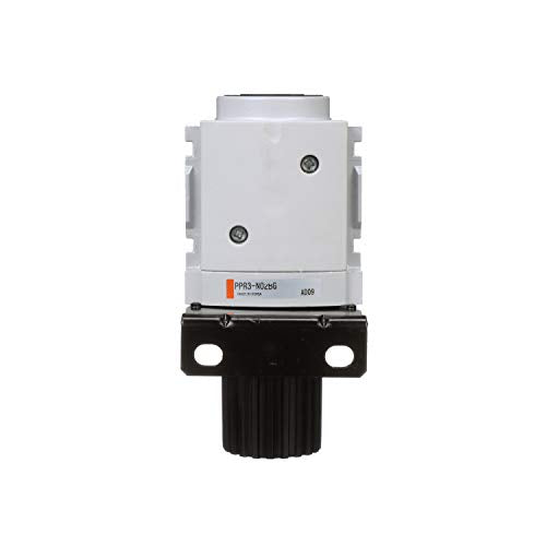 PneumaticPlus PPR3-N02BG Compressed Air Pressure Regulator 1/4" NPT (High Flow), Embedded Gauge & Bracket - size: 1/4" NPT (High Flow)