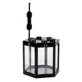 Gazaar Mini Fish, Small Hex Shape Fish, Hexagon Betta Fish Goldfish, Mini Aquarium, Desktop Plastic Fish for Living Room Office Home Decor (Black)