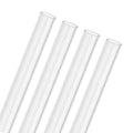 M METERXITY 4-Pack Clear Rigid Acrylic Pipe, 9mm[0.35"] ID x 11mm[0.43"] OD Plastic Round Tube for Water Cooling System/Lamps/Fountains/Aquariums/Display Stand, Acrylic Tubing [305mm/12IN] - size: 9mm ID x 11mm OD