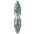 DONGKER Aquarium Double Tap Connector,Aluminum Alloy Quick Release Double Tap Valve with Water Flow Control Knob for Aquarium 12mm/16mm/20mm I.D. Water Pipe - size: 12mm