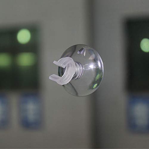 uxcell Aquarium Suction Cup Clips Airline Tube Holders Clamps for Fish Tank Clear 13mm 20Pcs - size: 13mm