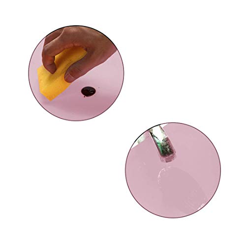 23.6'' by 15.7''Flexible Silicone Placemat Non Slip Waterproof Heat Resistant Dinner Table Mat (Light Pink-2 Pcs) - color: Light Pink-2 Pcs