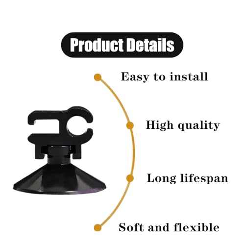 20 PCS Aquarium Suction Cup Clips Professional Fish Tank Suction Cup Clips Aquarium Air Tube Holders for Pump Power Cord,Fish Tank Oxygen Tube Hose,Aquarium Air Tubing