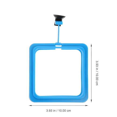 KESYOO 3pcs Fish Feeding Rings with Suction Cup Fish Tank Feeding Tool for Aquarium with Blue Round Blue Square and Frame Shapes for Home Aquarium Use