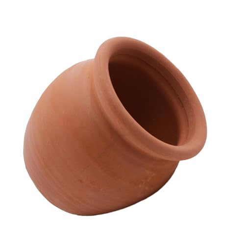AnRui Betta Fish Tank Decor Ceramic Jar Aquarium Accessories Decorations Cute Clay Pot Hideout Cave Ornaments for Small Fish, Shrimp, Cichlid to Play Hide Breed, Large - size: Large