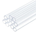 uxcell 10 Pcs Clear Plastic Rigid Tubing 4mm ID x 5mm OD, 0.5 Meters Length Round Polycarbonate Tubing for Aquarium Water Pipe, Water Cooling System, Plumbing - size: 4mm x 5mm