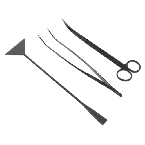 BESPORTBLE 3pcs Aquarium Cleaning Tool Set Water Plants Tweezers Scissors and Shovel for Fish Tank Maintenance and Aquascaping