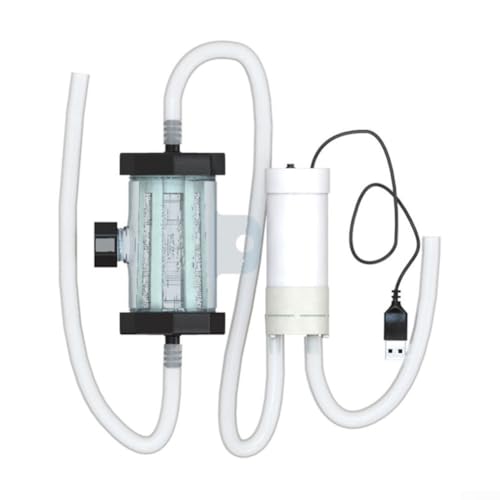 FABULETTA Electric Cleaner, USB Siphon Pump for Aquarium Fish Tank Cleaning, Quick Water Change Tool for Freshwater and Seawater Environments(2 Meter) - size: 2 Meter