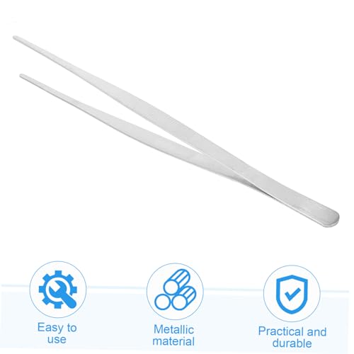Straight Tweezers Stainless Steel Aquarium Tools for Planting Water Plants Comfortable and Flexible Design for Easy Use Fish Tanks