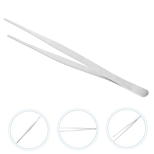 Straight Tweezers Stainless Steel Aquarium Tools for Planting Water Plants Comfortable and Flexible Design for Easy Use Fish Tanks