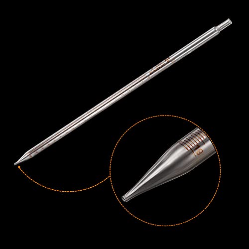 PATIKIL Graduated Dropper Pipettes, 1 Pcs 20ml Reusable Borosilicate Glass Pipette for Transfer Liquid for Laboratory, Chemistry, Clear - size: 20ml