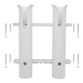 Wall Mounted Fishing Rod Holders Tubes Links Fishing Rod Holder Rack Rests (2-Pole-White) - color: 2-pole-white