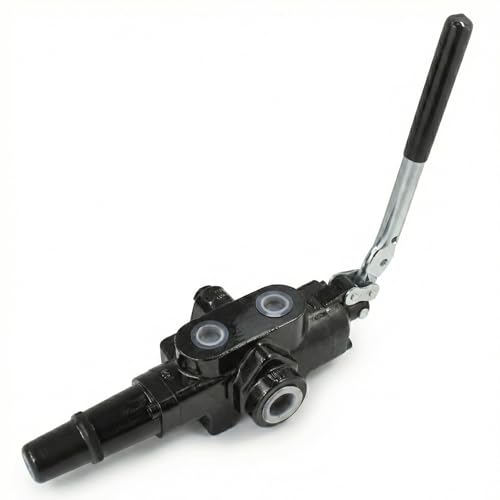 Hydraulic Log Splitter Valve 25GPM 3500 PSI with Auto Return Detent – Compatible with SpeeCo, Huskee, Oregon, MTD, Champion, Countyline & More, 1/2” Work Ports, 3/4” Inlet, Heavy Duty Control Valve