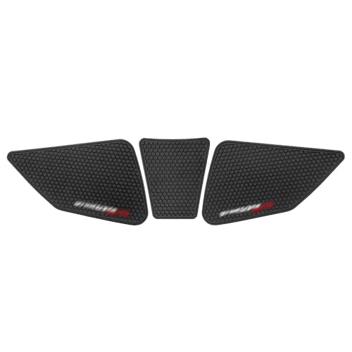 For Street Triple 765 R RS 2023 2024 Tank Pad motorcycle tank pad motorcycle tank protector anti-slip side fuel tank pad knee grip pad street triple 765 rs - color: Street Triple 765 R RS black