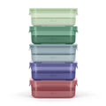 Ello Plastic Meal Prep Set BPA Free Plastic Food Storage Container with Silicone Boot and Airtight Lids, Dishwasher, Microwave, and Freezer Safe. - style: 3.7 Cup Meal Prep Everest
