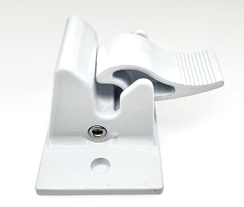2 Pack of Bottom Awning Mounting Bracket Assembly Fit, Rv Foot Pedal Die Cast 3104653.005 Kit,Bottom Mounting Bracket Replacement for 8300 8500 9000 Awning (2 White) - color: 2 white【T】