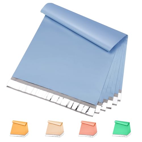 Metronic Poly Mailers 10x13 300 Pcs, Small Shipping Bags for Clothes, Shipping Envelopes for Small Business, Strong Adhensive Mailing Bags, Haze Blue - color: Light Blue, size: 10x13 300PC