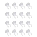 MroMax Aquarium Suction Cup Clips Airline Tubing Hose Heater Clips Clamps Holder for Fish Tank Clear 15mm to 18mm 20Pcs - size: 20pcs 15mm to 18mm