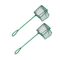 Kisangel 2pcs Fine Mesh Aquarium Fish Nets with Plastic Handles 4-inch Square Scoop Nets for Pond and Fish Tank Cleaning for Aquarium Maintenance