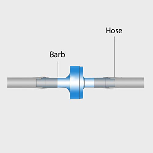 One Way Check Valve 1/4"(6MM) Hose Barb Non Return Ozone Resistance Plastic Valve for Water Fuel Oil Air Gas (Pack of 8) - size: 1/4 Inch, style: 8 Pcs