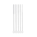 10" Tube Brush Set - 5-Pack Small Spout Cleaners White | Multi-size nylon cleaning brush kit, Flexible steel wire handle, Cleans coffee maker spouts juicers and blender parts - color: White, size: Small 5 Pack (2mm 3mm 4mm 5mm 6mm)