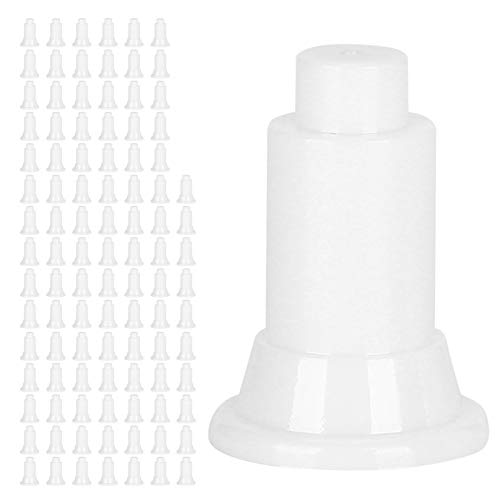 Aquarium Divider Support Feet | 100 Pcs PVC Fish Enclosure Partition Stands | Adjustable Height for Simple Maintenance/Steady Setup (White) - color: White