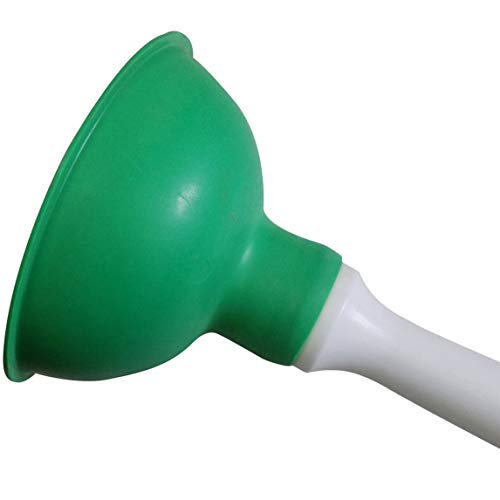 Drain Plunger, Small Hand Force Plumber Helper, Little 4 inch Cup Clog Remover, Tiny Rubber Unclogger in 9" Short Handle for Kitchen Sink, Bathroom Toilet, Shower Bath Tub (Blue + Green) - color: Blue + Green