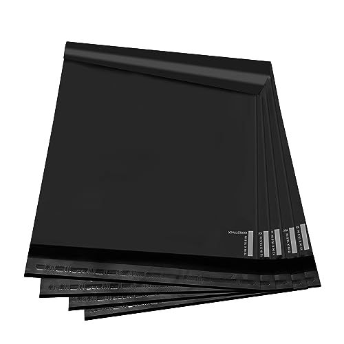 KKBESTPACK 200 Large Poly Mailers 10x13 Shipping Bags for Small Business – Self Sealing Package Envelopes Black - color: Black, size: 10" x 13" 200 pcs