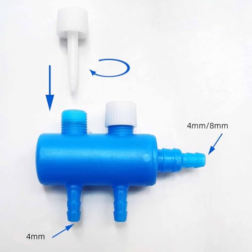 Aquarium Air Control Valve, Practical Air Pump Connector, Fish Tank Accessory, Multi-Port, 2 Way - size: 2 Way