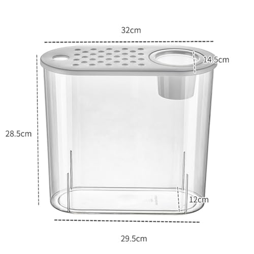 Small Fish Tank 2 Gallon, Desktop Mini Fish Tank, Starter Kits Betta Fish Tank with Decor Stones and Water Grass Decorations for Home or Office