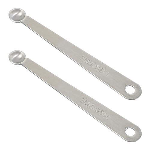 2PCS 1/32 Teaspoon(1/32tsp, Smidgen) Single Tiny Measuring Spoon, Small Individual Stainless Steel Measure Spoons Only - size: 1/32 Tsp | 0.16 mL | 0.16 cc