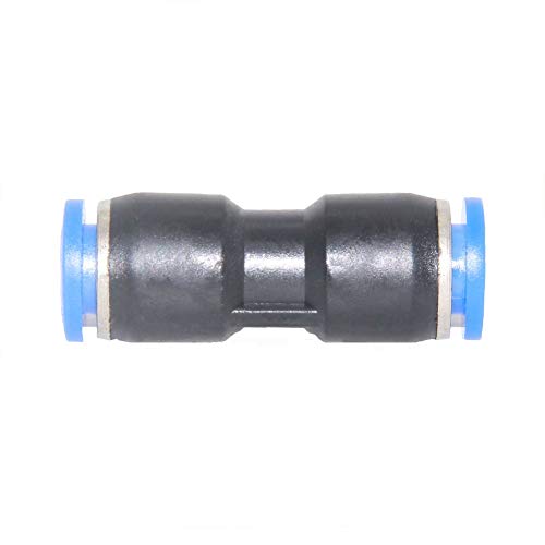 Beduan Push to Connect Fitting, 4mm Tube OD Pneumatic Quick Adapter Tubing Air Hose Line Pipe Fitting 20Pcs For 5/32" Tube OD - size: 4mm (20Pcs)