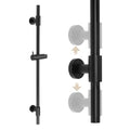 KES 30-Inch Matte Black Shower Slide Bar with Adjustable Handheld Shower Head Holder for Bathroom Wall Mount 18/8 Stainless Steel, F209S78-BK - color: Matte Black, style: 30.7-Inch+Drill Mounted