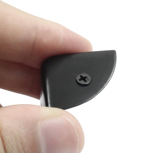 20Pcs Black Metal Corner Protectors, 7/8 Inch, Suitable for DIY Projects, Furniture, Cabinets, Jewellery Boxes