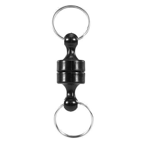 Lixada Magnetic Release Holder with Coil Lanyard Clip Magnetic Net Release for Fly Fishing - 6/PK
