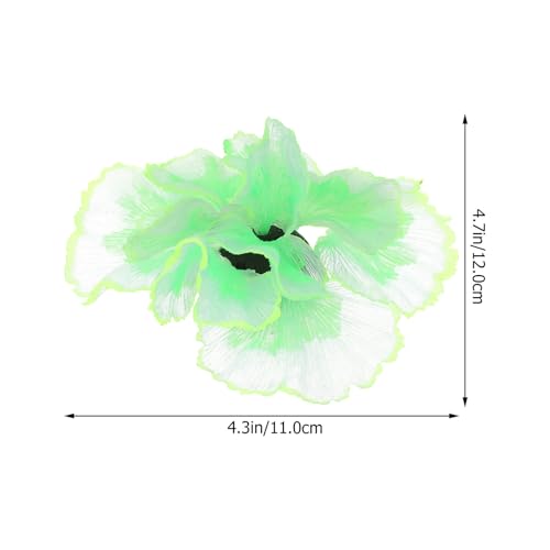 PRETYZOOM Artificial Silicone Aquatic Plant Aquarium Decoration Lifelike Green Simulation Water Plant for Fish Tank Home Aquarium Supplies