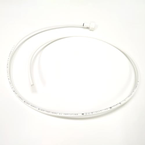 FixtureDisplays® 2PCS White 1/4" Water Pipes Plastic with Three 1/2-inch Water Pipe Connectors 10180-TUBE-1D