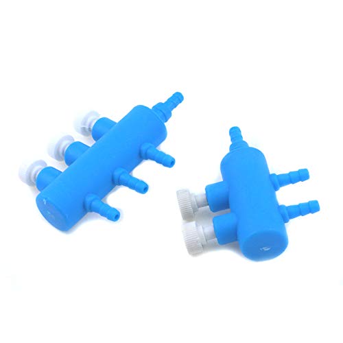MY MIRONEY 5Pcs 2 Way Outlet Air Flow Distributor 1Pcs 3 Way Outlet Air Flow Control Valve Oxygen Splitter Air Pump Valve 4/8mm Pipe Tube Pump Distributor